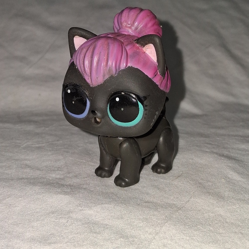 LOL Surprise Pet Lil Kitty Cat‎ Pink Hair Black Eyes Cute Toy Figure 50217WGE